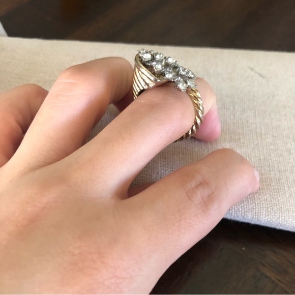 Vintage Rhinestone Ring Size 7.5 - Picture 2 of 6